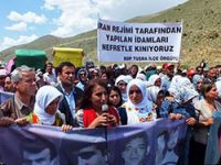 Sınırda İran'a 'idam' protestosu