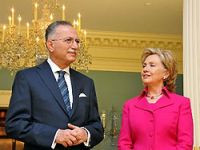 İhsanoğlu, Hillary Clinton ile görüştü