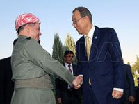 Barzani Hewlêr'de Ban Ki-mun ile görüştü