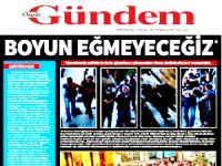 Özgür Gündem ‘Boyun eğmeyeceğiz’ manşetiyle çıktı