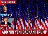 ABD'nin yeni başkanı Trump oldu