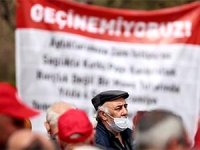 Ankara'da emeklilerden 'zam' mitingi